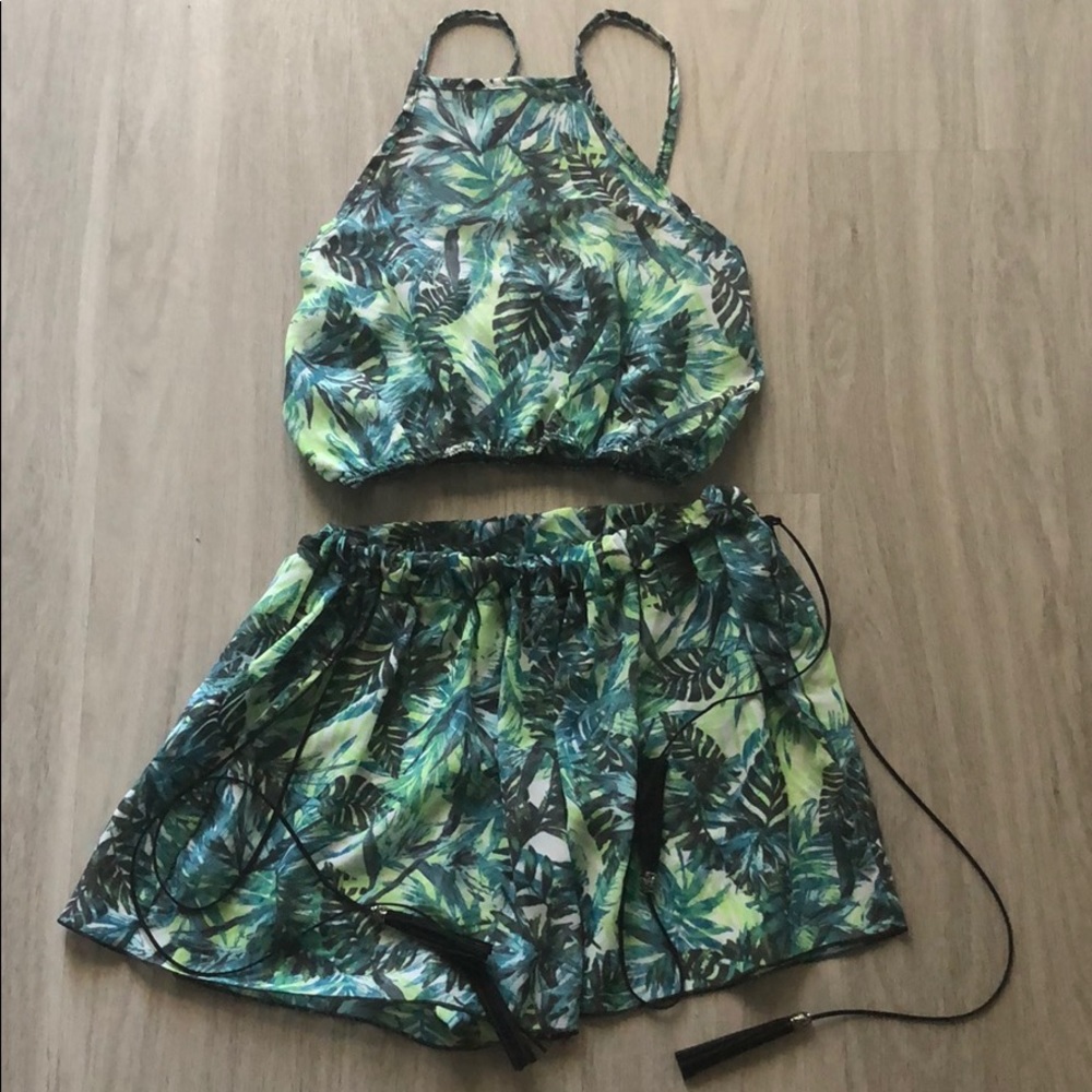Two Piece Tropical Set